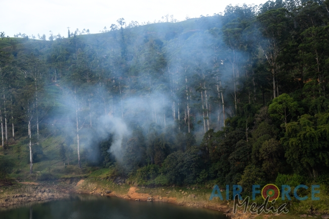 SLAF Assist in Dousing Fire in Singhamale Forest Reserve